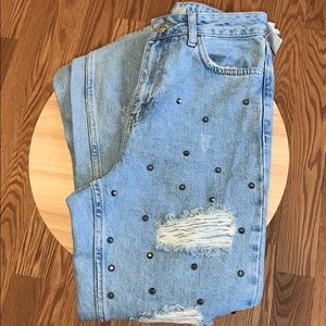 WOMENS TOPSHOP MOTO MOM JEAN